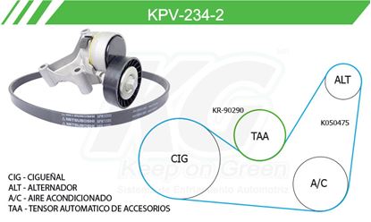 Imagen de Kit de Accesorios con Banda Poly-V KPV-234-2