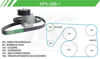 Imagen de Kit de Accesorios con Banda Poly-V KPV-286-1