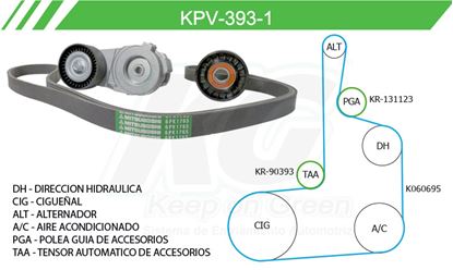 Imagen de Kit de Accesorios con Banda Poly-V KPV-393-1
