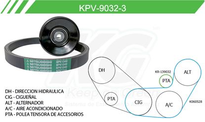 Imagen de Kit de Accesorios con Banda Poly-V KPV-9032-3