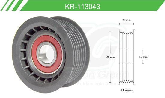 Imagen de Poleas de Accesorios y Distribución KR-113043