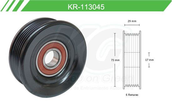 Imagen de Poleas de Accesorios y Distribución KR-113045