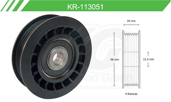 Imagen de Poleas de Accesorios y Distribución KR-113051