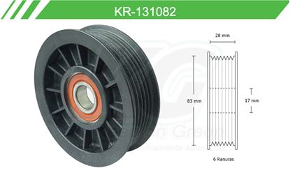 Imagen de Poleas de Accesorios y Distribución KR-131082