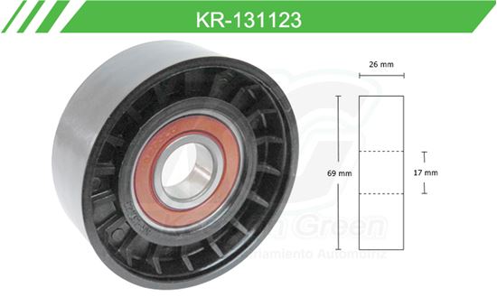 Imagen de Poleas de Accesorios y Distribución KR-131123