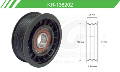 Imagen de Poleas de Accesorios y Distribución KR-138202