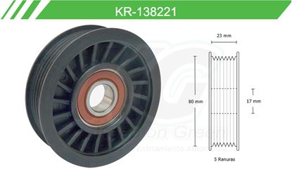 Imagen de Poleas de Accesorios y Distribución KR-138221