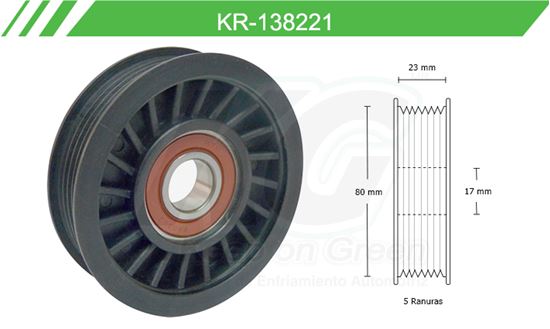 Imagen de Poleas de Accesorios y Distribución KR-138221